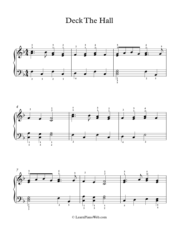 Deck The Halls (arr. PianoWithMichael)