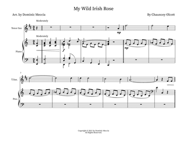 My Wild Irish Rose (arr. Dominic Meccia)