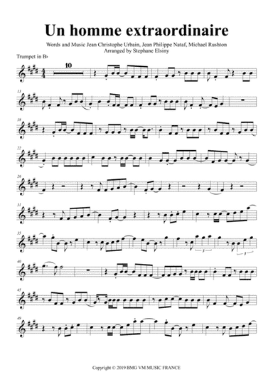 Un Homme Extraordinaire (arr. Stephane ELSINY)