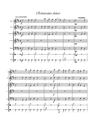 Renaissance Dance. Keyboards and Orff percussions (arr. Ester Alessandrini)
