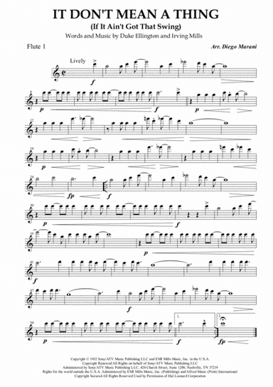 It Don't Mean A Thing (If It Ain't Got That Swing) (arr. Diego Marani)