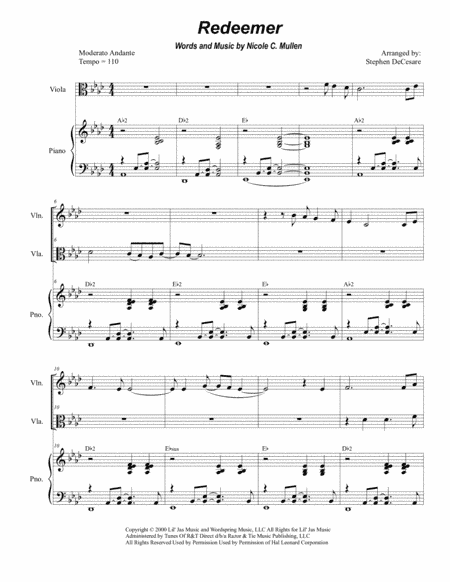 Redeemer (arr. Stephen DeCesare)