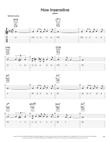 How Insensitive (insensatez) (arr. Philip M Jackson)