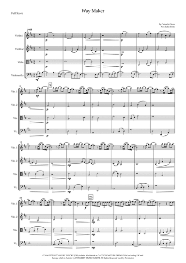Way Maker (arr. Fabio Britto)