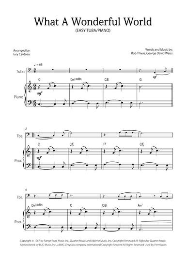 What A Wonderful World (arr. Iury Cardoso)