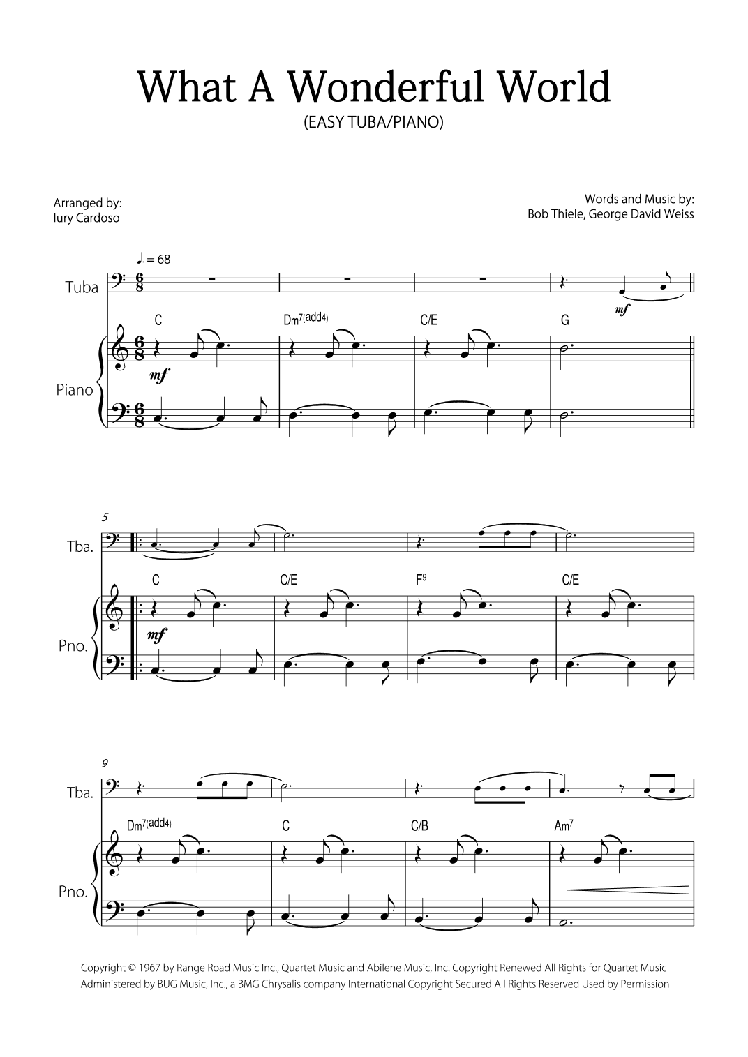 What A Wonderful World (arr. Iury Cardoso)