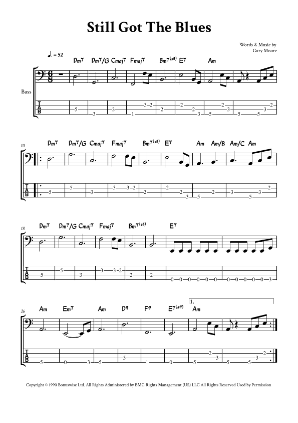 Still Got The Blues (arr. Yuri Noronha)