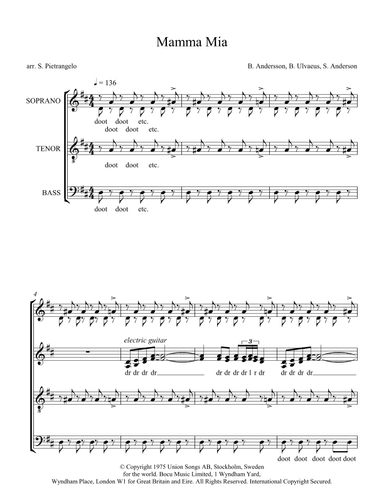 Mamma Mia (arr. Scott Pietrangelo)