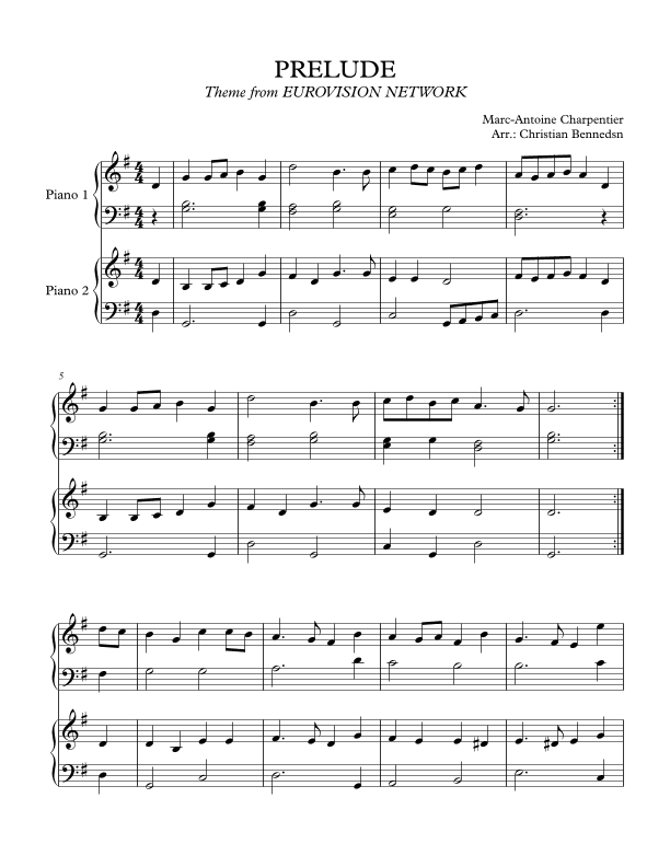 Prelude from Te Deum (arr. Christian Bennedsen)