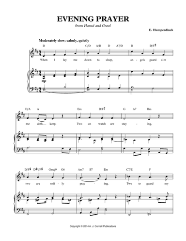 Evening Prayer (from Hansel and Gretel) (arr. Albert E. Wier)
