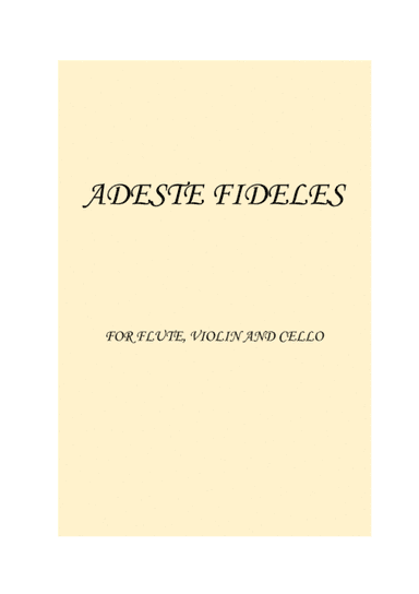 Adeste Fideles EASY TRIO (arr. Ludovica Lanaro)