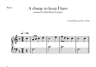A charge to keep I have (arr. Davi Rocha Campos)