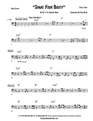 Shake Your Booty (arr. P Welsh)