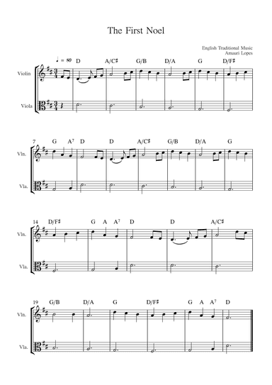 The First Noel (arr. Amauri Lopes)