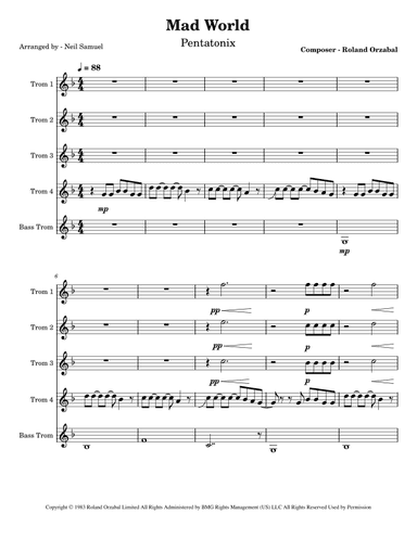 Mad World (arr. Neil Samuel)