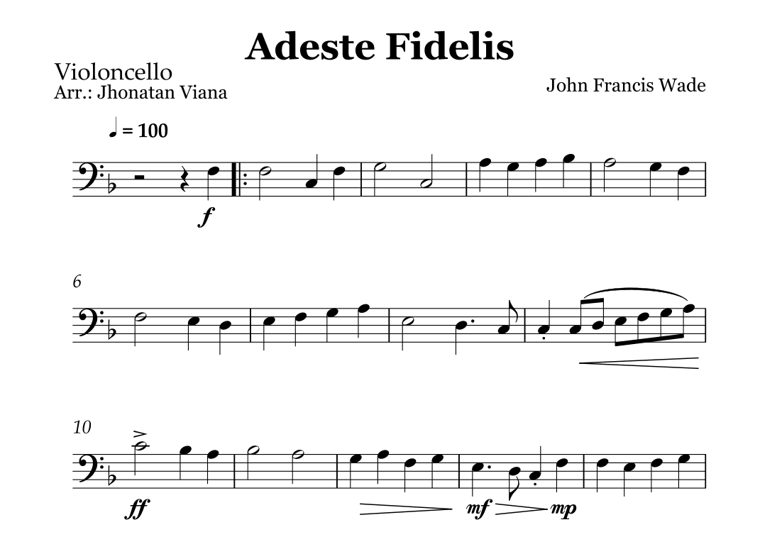 Adeste Fidelis (arr. Jhonatan Lucio Viana)
