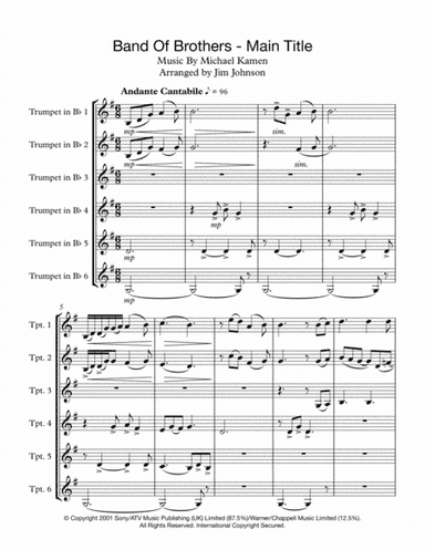 Band Of Brothers - Main Title (arr. Jim Johnson)