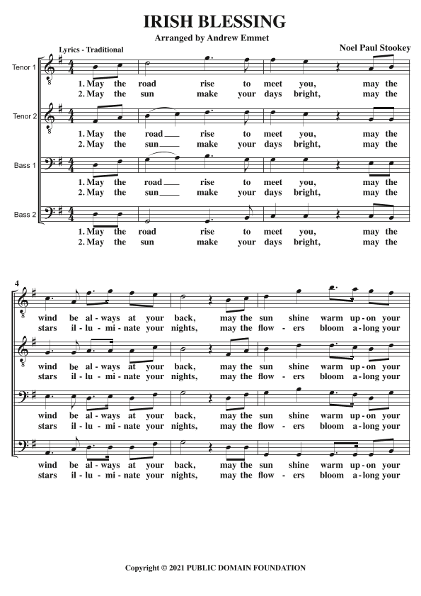 Irish Blessing (arr. Andrew Emmet)