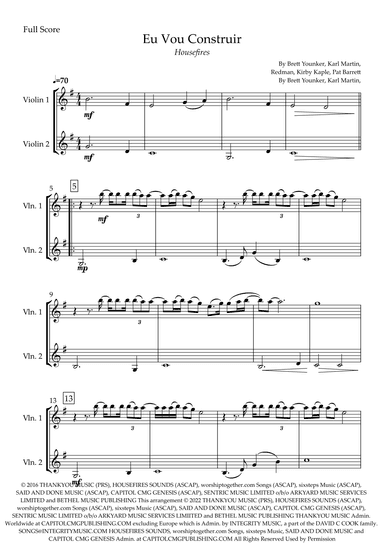 Build My Life (arr. Fabio Britto)