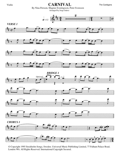 Carnival (arr. Jorge Juárez)