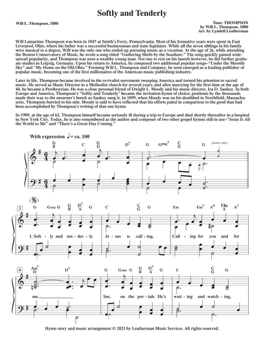 Softly and Tenderly (arr. Lyndell Leatherman)