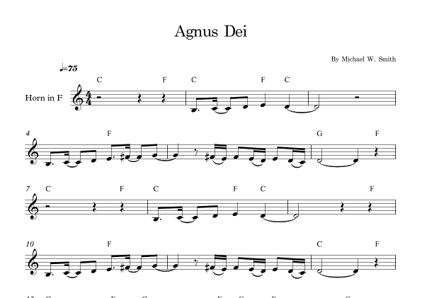 Agnus Dei (arr. E.P)