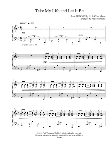 Take My Life and Let It Be (arr. Paul Thurmond)