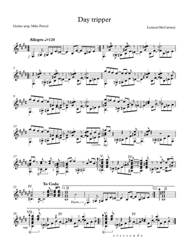 Day Tripper (arr. Mike Porcel)
