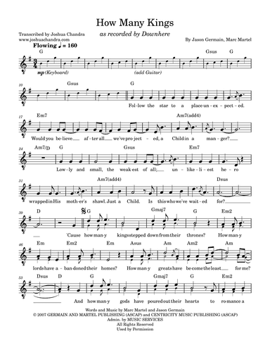 How Many Kings (arr. Joshua Chandra)