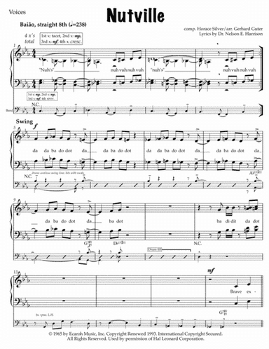 Nutville (arr. Gerhard Guter)