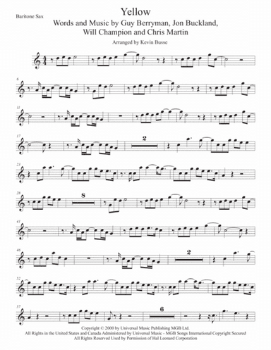 Yellow (arr. Kevin Busse)
