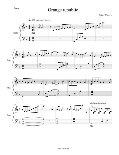 Orange republic (Piano solo)