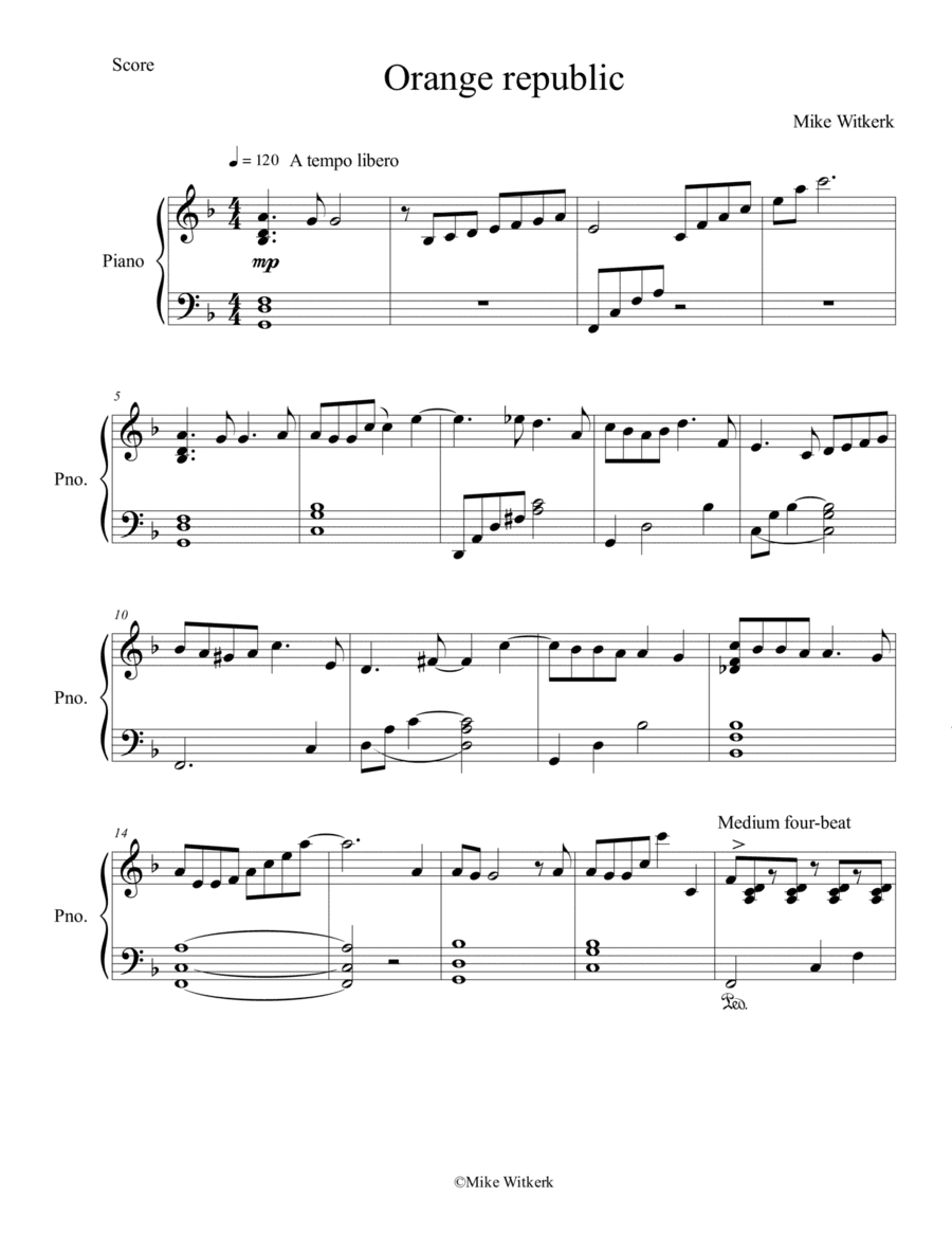 Orange republic (Piano solo)