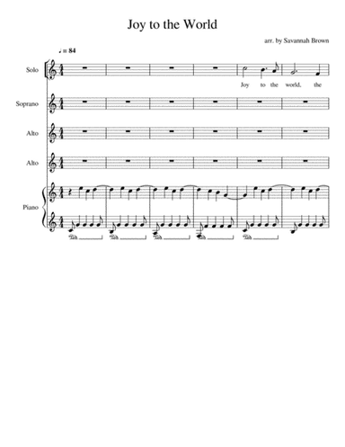 Joy to the World (arr. Savannah Grace Brown)