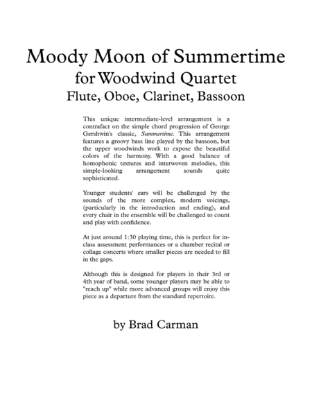 Moody Moon of Summertime