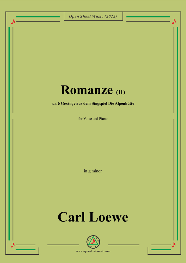 Loewe-Romanze(II),in g minor,for Voice and Piano (arr. OSM Press)