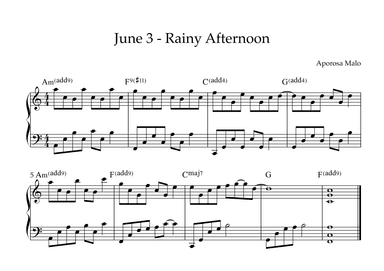 June 3 - Rainy Afternoon