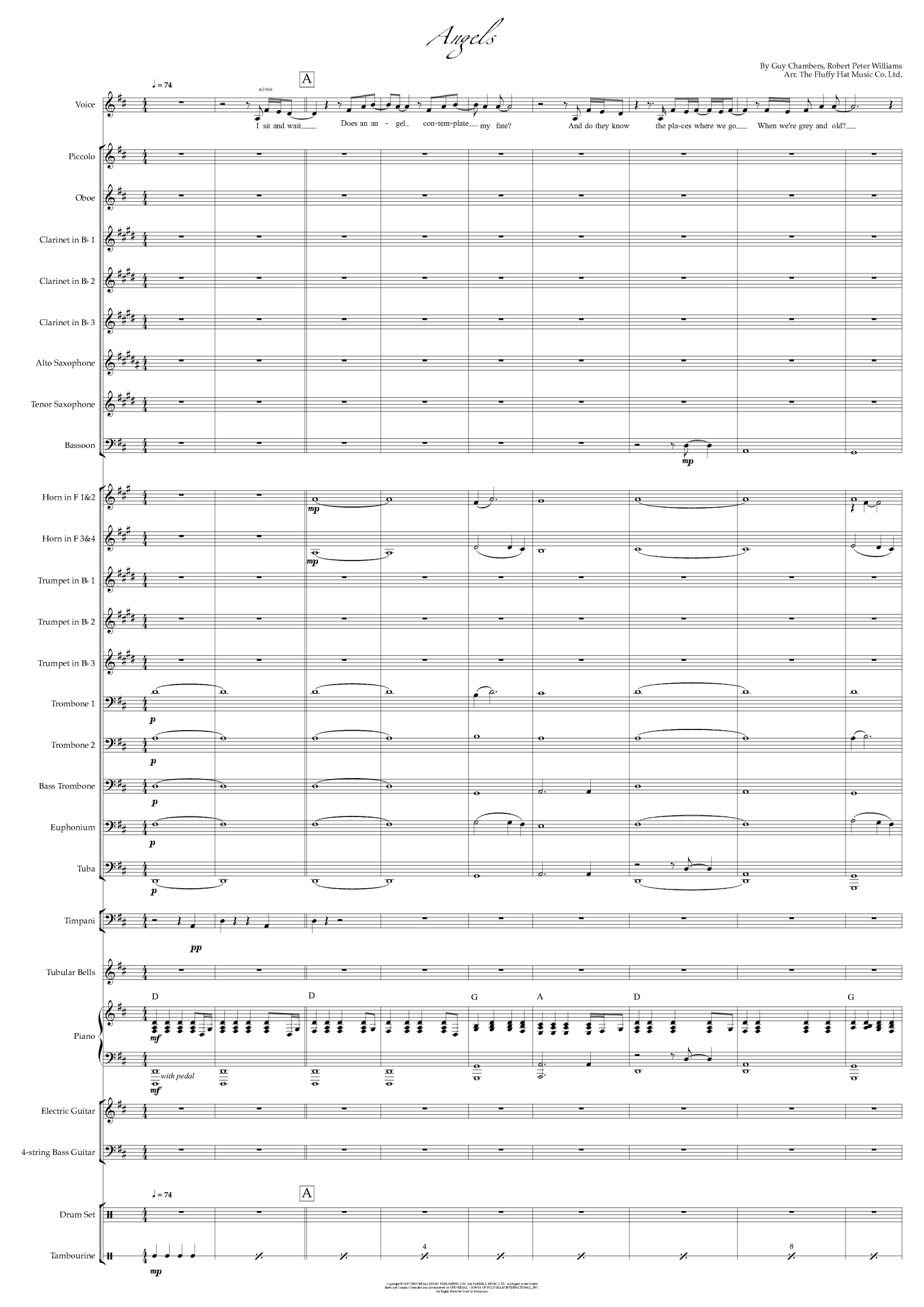 Angels (arr. The Fluffy Hat Music Co.)