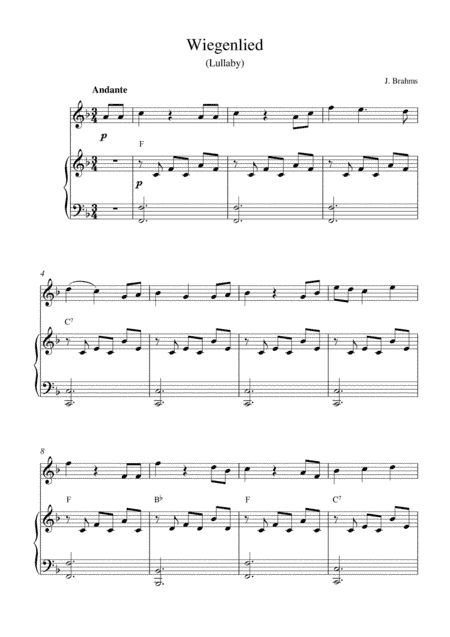 Wiegenlied (Lullaby) (arr. Kaiserin Rebecca)