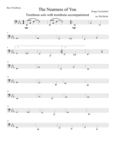The Nearness Of You (arr. Phil Brink)