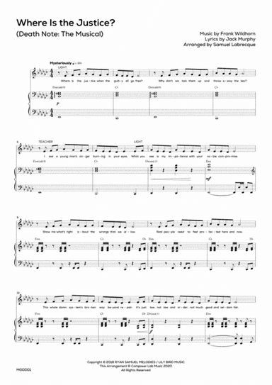 Where's The Justice? (arr. Composer Lab Music)