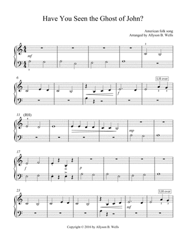 Have You Seen the Ghost of John? (arr. Allyson B. Wells)