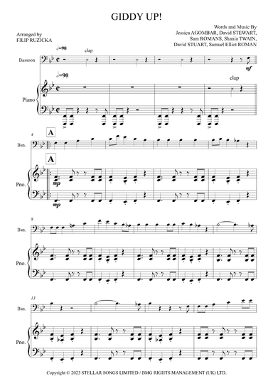 Giddy Up! (arr. Filip Růžička)