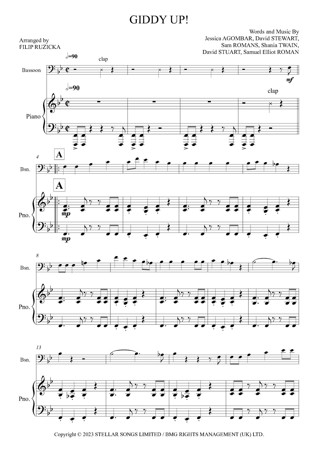 Giddy Up! (arr. Filip Růžička)
