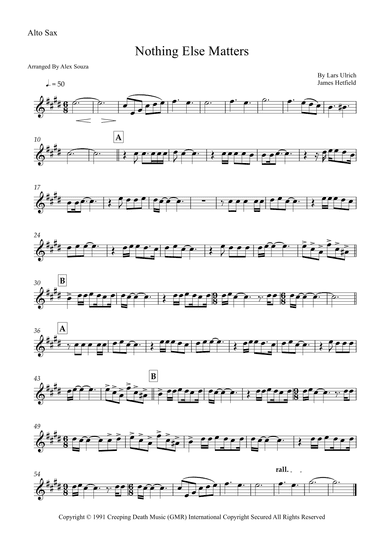 Nothing Else Matters (arr. Alex Souza)