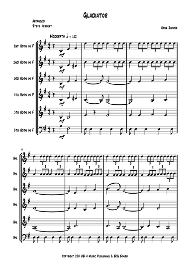 Gladiator Main Theme (arr. Steve Herbert)