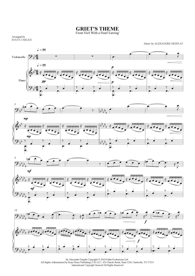 Griet's Theme (arr. S Carlile)