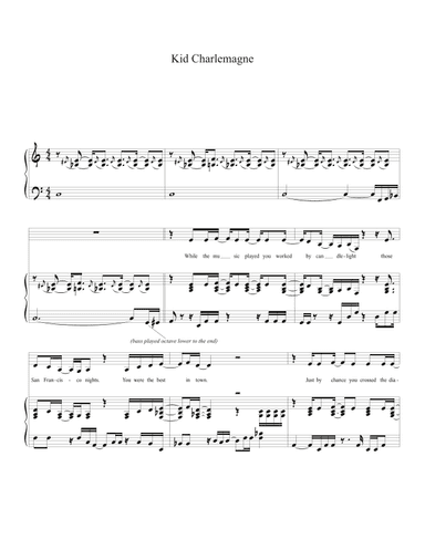 Kid Charlemagne (arr. Biegler)