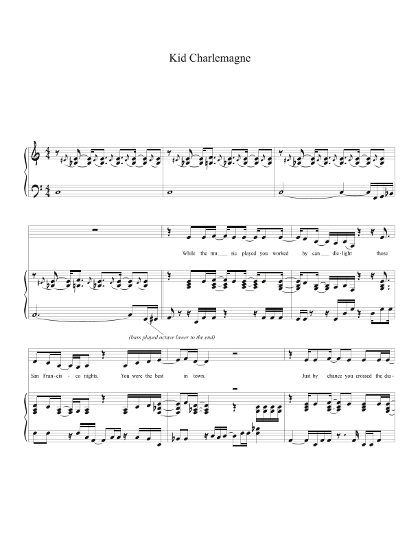 Kid Charlemagne (arr. Biegler)