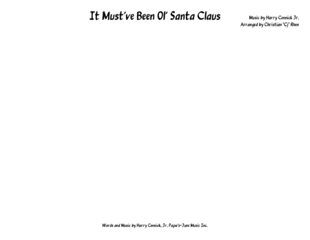 (it Must've Been Ol') Santa Claus (arr. Christian "Cj" Rhen)